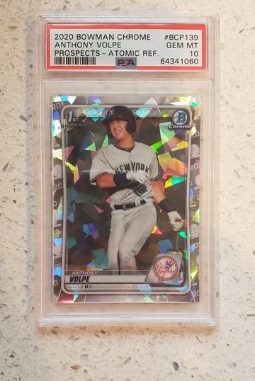 2020 Bowman Chrome Atomic Anthony Volpe PSA 10