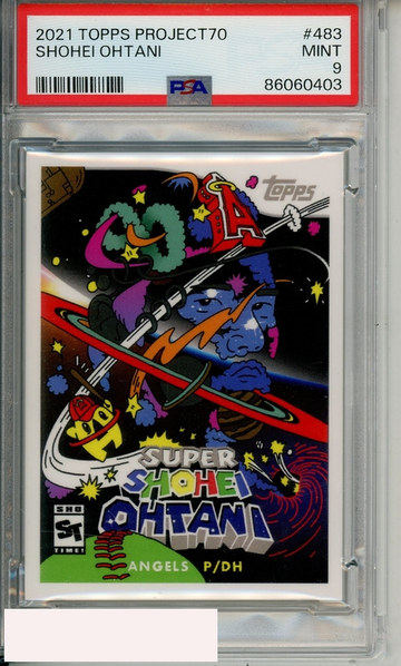 2021 TOPPS PROJECT70 SHOHEI OHTANI #483 PSA 9 MINT