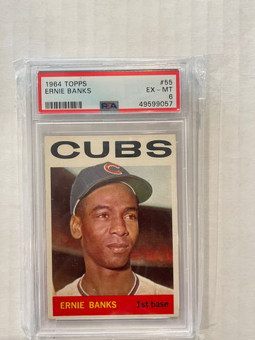 1964 Topps Ernie Banks PSA 6