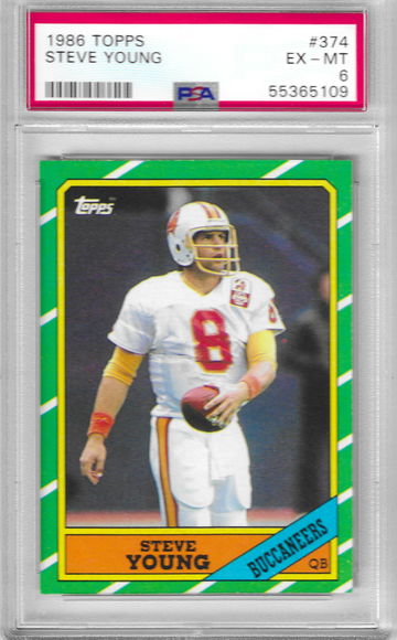 1986 Topps Steve Young PSA 6