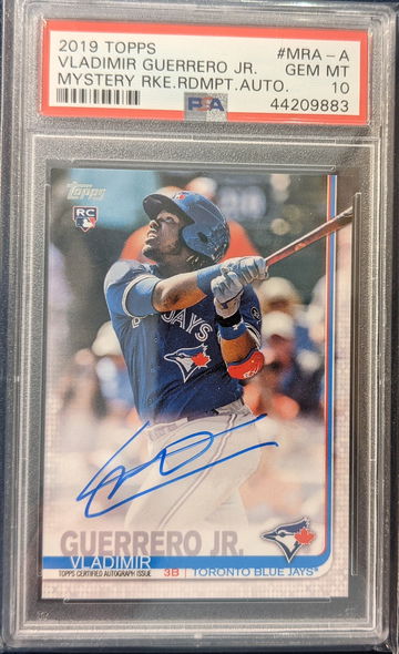 2019 Topps Vladimir Guerrero Jr Mystery Rookie Autograph PSA 10