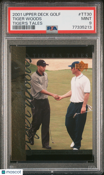 2001 Upper Deck Tiger's Tales Tiger Woods #TT30 Tiger's Tales PSA 9