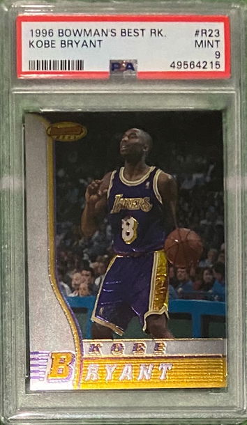 Kobe Bryant 1996 Bowman’s Bowmans Best Rookie PSA 9