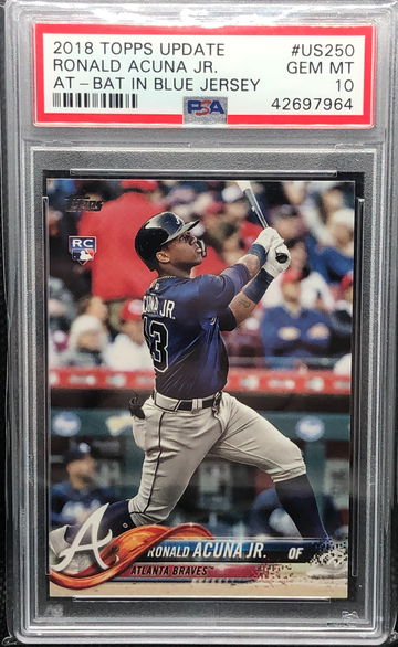 2018 Topps Update Ronald Acuna Jr US250 PSA 10