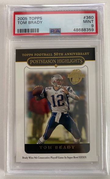 2005 Topps Tom Brady #360 PSA 9