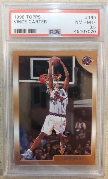 1998 Topps Vince Carter PSA 8.5
