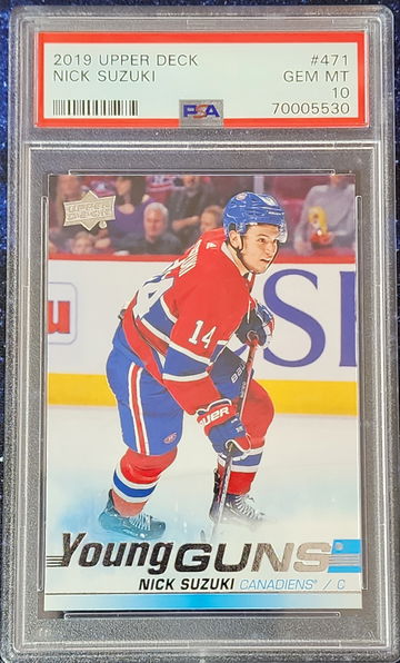 2019 Upper Deck Nick Suzuki Young Guns #471 PSA 10