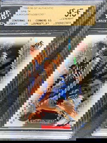 1998-99 SP Authentic NBA 2K #2K9  Dirk Nowitzki BGS 9.5 (9.5/9.5/10/9.5) Mavs