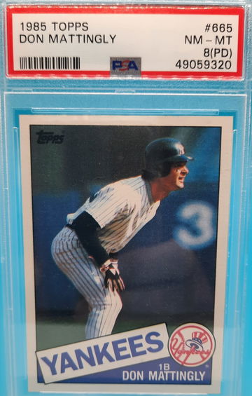 1985 Topps Don Mattingly #665 PSA 8 PD Qualifier
