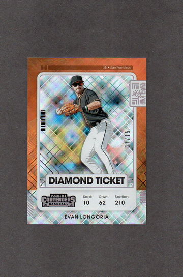2021 Panini Contenders #81 Evan Longoria /15
