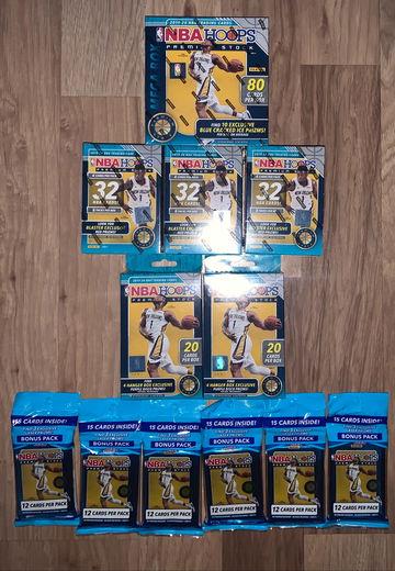2019 2020 HOOPS PREMIUM LOT 1 MEGA 3 BLASTERS 2 HANGERS 6 CELLOS ZION JA RUI LEBRON