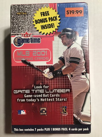 2001 Fleer Game Time Baseball Retail Box