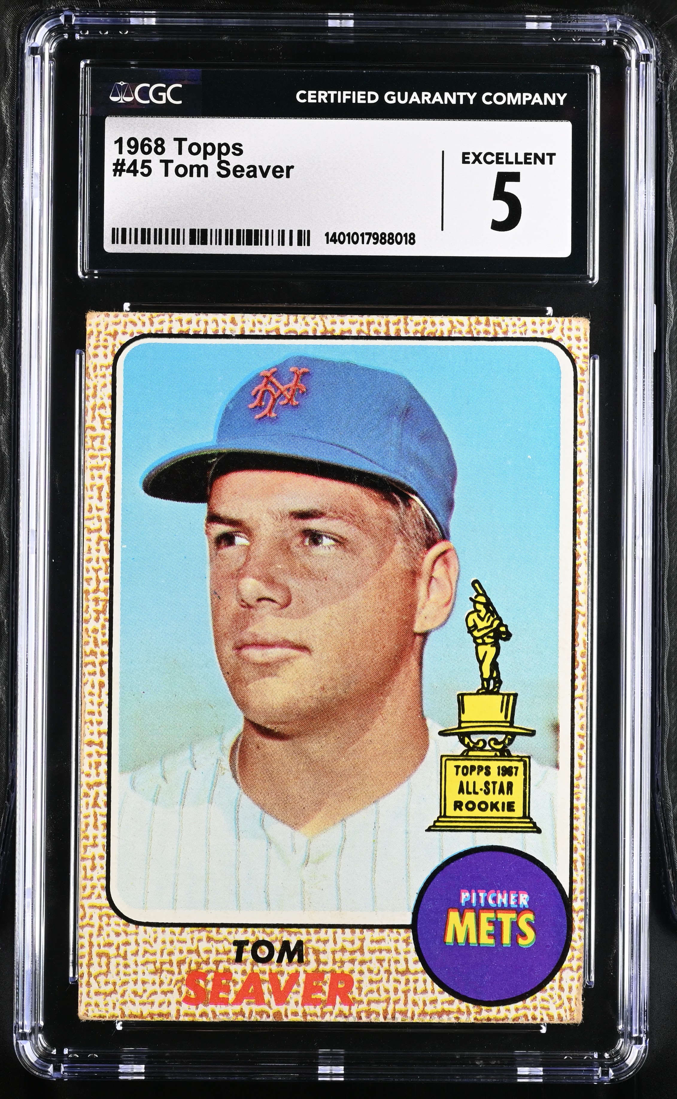 1968 Topps Tom Seaver #45 CGC 5