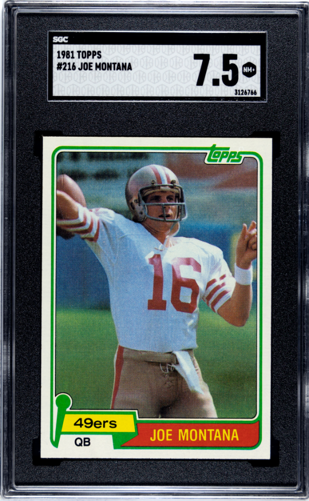 1981 Topps Joe Montana #216 SGC 7.5