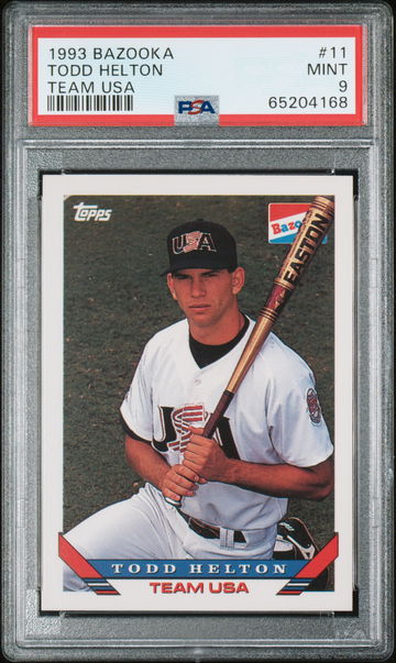Todd Helton 1993 Topps BAZOOKA #11 HOF Rookie PSA 9 MINT
