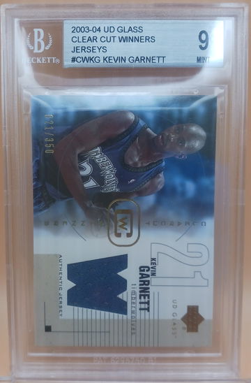 UD Glass Kevin Garnett Clear Cut Winners Jersey 