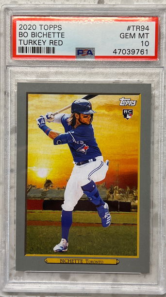 2020 topps Bo bichette  turkey red rc rookie psa 10 gem mt 