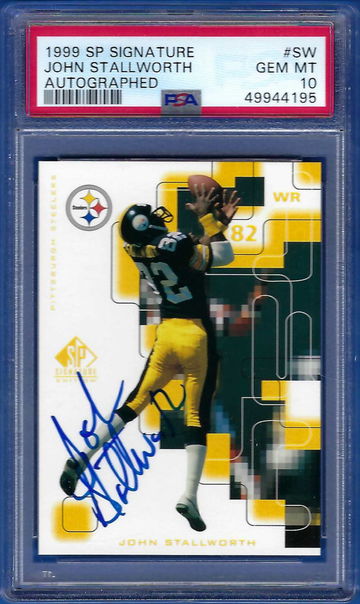 1999 SP Signature Autographs John Stallworth #SW *PSA 10* HOF Pittsburgh Steelers