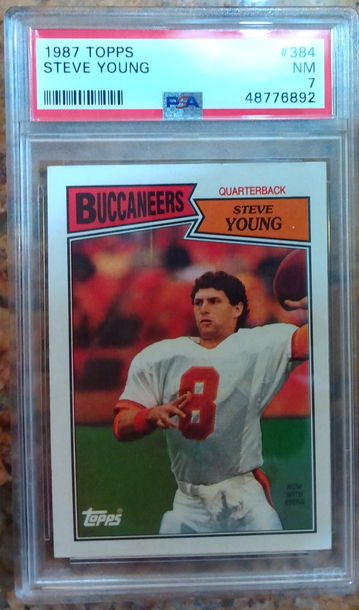 1987 Topps Steve Young PSA 7
