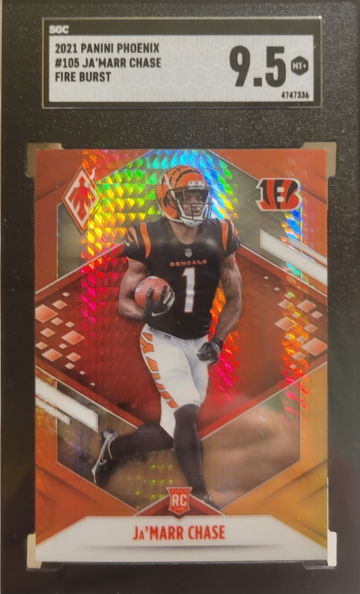 2021 Panini Phoenix #105 Ja'Marr Chase Fire Burst