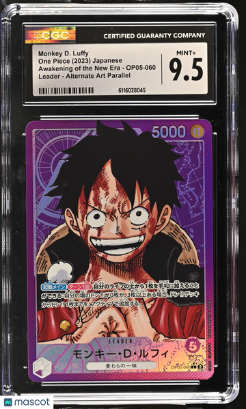 2023 One Piece Awakening Of The New Era Monkey D. Luffy Alternate Art Parallel Japanese CGC 9.5 #OP05-060