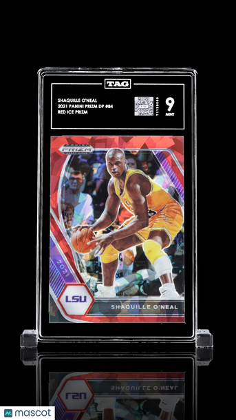 2021 Panini Prizm Draft Picks Shaquille O'Neal #84 Red Ice Prizm TAG 9