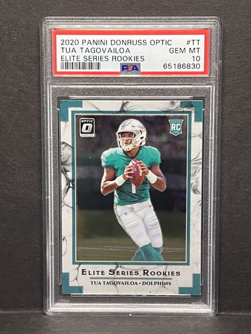 Tua Tagovailoa 2020 Optic Elite Series Rookies #TT PSA 10
