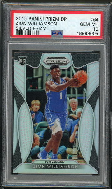 Zion Williamson 2019 Prizm Draft Silver PSA 10 