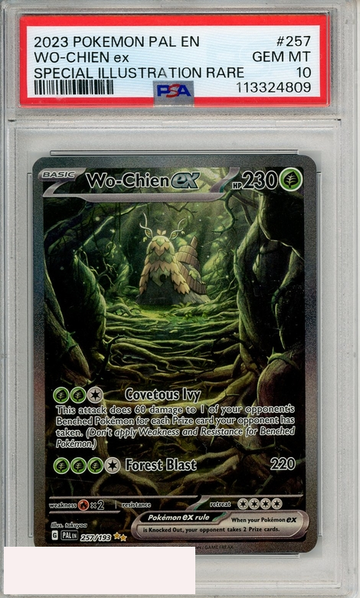 2023 POKEMON PAL EN-PALDEA EVOLVED WO-CHIEN EX #257 SIR PSA 10