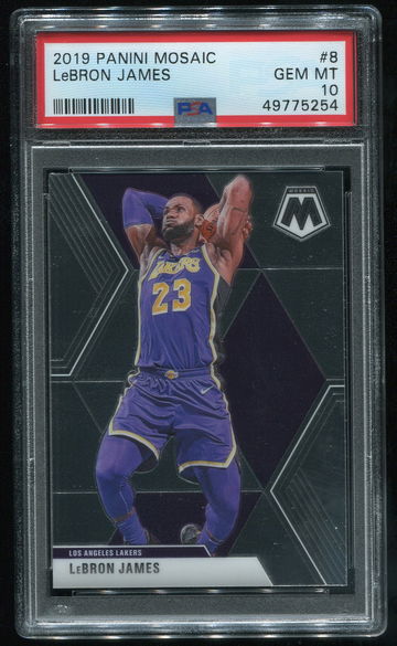 2019 Panini Mosaic Lebron James PSA 10