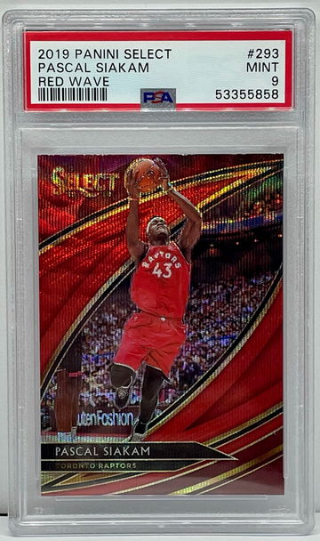2019 Select Pascal Siakam Courtside Red Wave PSA 9