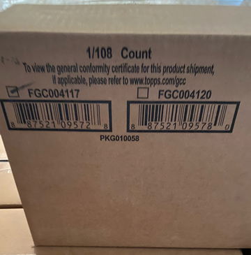 2021 Topps Series 1 Value Pack Case (108 packs)