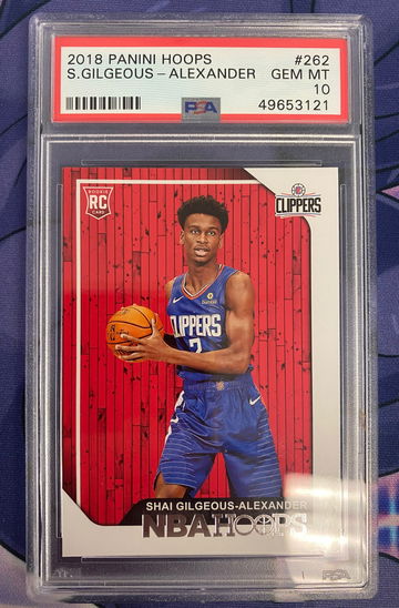 Shai Gilgeous Alexander 2019 Hoops Rookie PSA 10 