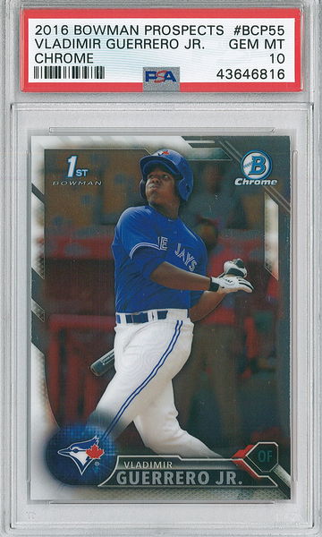 2016 Bowman Vladimir Guerrero Jr. #BCP55 PSA 10