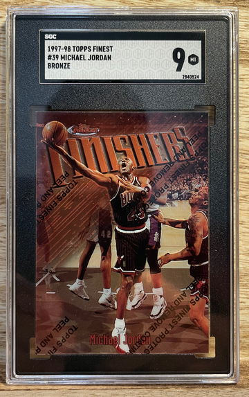 Michael Jordan 1997-98 Topps Finest #39 SGC 9