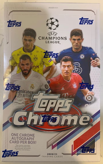 2020-21 Topps Chrome UEFA Champions League CL Hobby Box