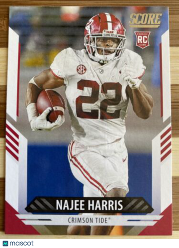 🔥2021 Score Najee Harris RC #309 Alabama / Steelers