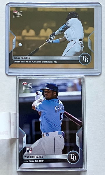 2022 Tampa Bay Rays MLB Topps NOW® Road To Opening Day 15-Card Team Set Plus Bonus Card
