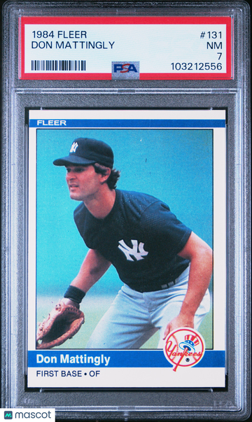 1984 Fleer Don Mattingly #131 PSA 7