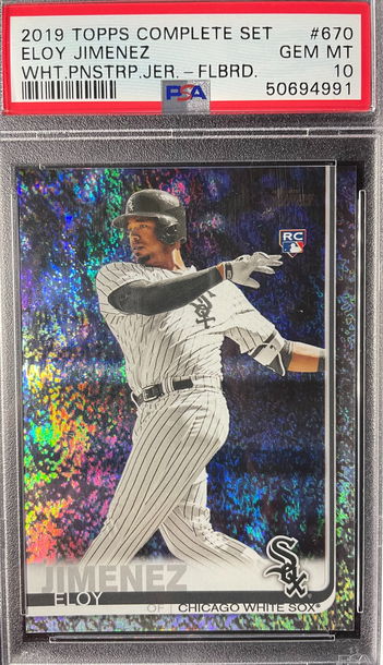 2019 Topps Eloy Jimenez Foilboard PSA 10 #150/162 Gem Mint