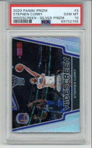 2020 PANINI PRIZM WIDESCREEN SILVER PRIZM #3 STEPHEN CURRY WARRIORS PSA 10 RARE
