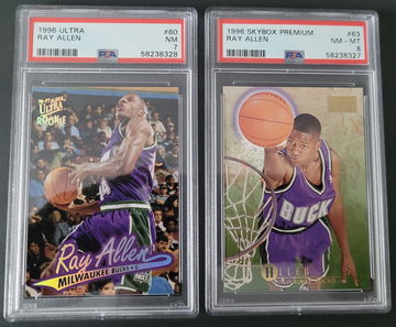 1996 Ray Allen Rookie Lot PSA 7 PSA 8 #60 #63