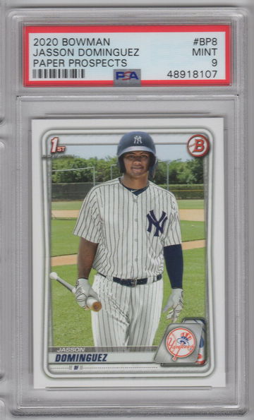 2020 Bowman Jasson Dominguez PSA 9