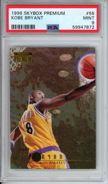 KOBE BRYANT 1996 Skybox Premium #55 ROOKIE PSA 9 MINT LA Lakers HOF GOAT