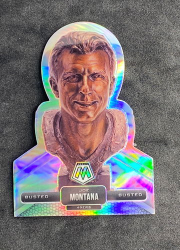 2021 Mosaic Joe Montana Hall of Fame Busted BU-5 Prizm
