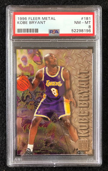 Kobe Bryant 1996-97 Fleer Metal RC #181 Rookie NM-MT PSA 8