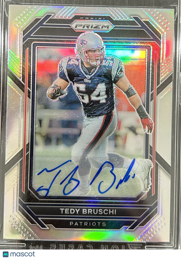 2023 Panini Prizm Football Tedy Bruschi #206 Autograph