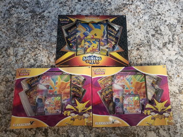 Shining Fates Pikachu Vbox/ Alakazam Vbox x2