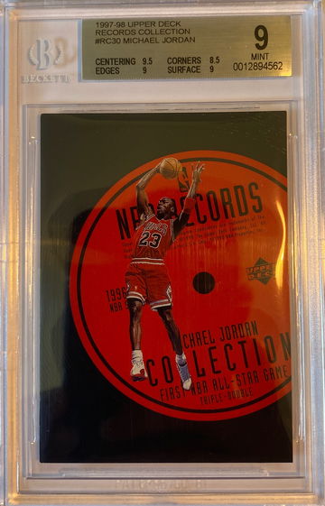 1997-98 Upper Deck Records Collection Michael Jordan #RC30 BGS 9
