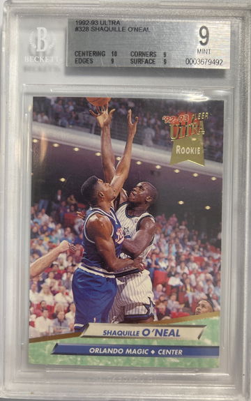 1992-93 Ultra Shaquille Neal Bgs 9